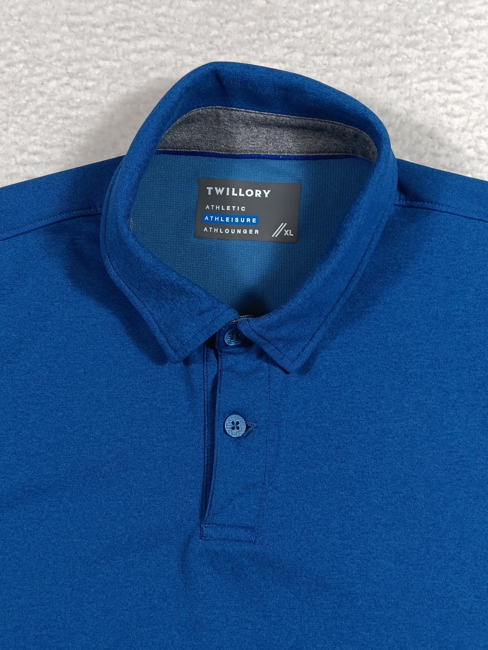 Twillory Shirt Mens XL Blue Performance Polo Athletic Athleisure Athlounger Golf - Picture 4 of 9